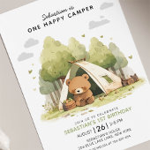 Invitation Un Joyeux Camper Premier anniversaire