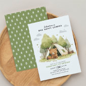 Invitation Un Joyeux Camper Premier anniversaire