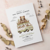 Invitation Un Joyeux Camper Premier anniversaire