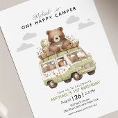 Invitation Un Joyeux Camper Premier anniversaire