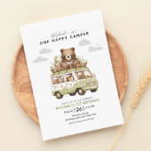 Invitation Un Joyeux Camper Premier anniversaire