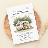 Invitation Un Joyeux Camper Premier anniversaire