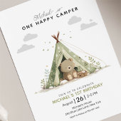 Invitation Un Joyeux Camper Premier anniversaire