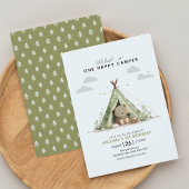 Invitation Un Joyeux Camper Premier anniversaire