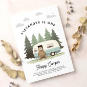 Invitation Un Joyeux Camper Premier anniversaire