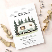 Invitation Un Joyeux Camper Premier anniversaire