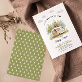 Invitation Un Joyeux Camper Premier anniversaire