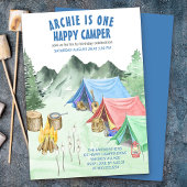 Invitation Un Joyeux Camper Premier Anniversaire Camping