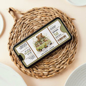 Invitation Un joyeux Camper Premier billet d'anniversaire