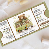 Invitation Un joyeux Camper Premier billet d'anniversaire
