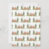 Invitation Un Joyeux Camper Woodland premier anniversaire (Dos)