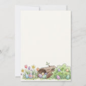Invitation Un joyeux chasseur thème de Pâques pour un premier (Dos)
