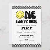 Invitation Un joyeux Dude Boy 1er anniversaire (Devant)