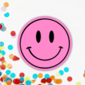 Invitation Un joyeux Gal 1er Anniversaire Smiley Face