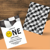 Invitation Un Joyeux Mec Smiley Face Premier anniversaire fêt