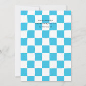 Invitation Un joyeux mec souriant visage 1er fête d'anniversa (Dos)