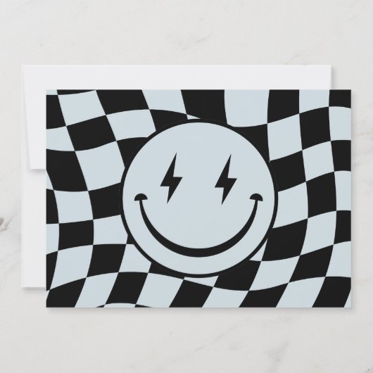 Invitation Un joyeux mec Super chèque photo Anniversaire (Dos)