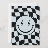 Invitation Un joyeux mec Super Joyeux visage garçon Anniversa (Dos)