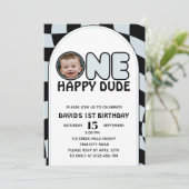 Invitation Un joyeux mec Super photo garçon Anniversaire (Debout devant)