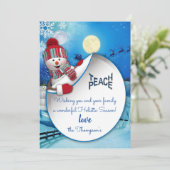 Invitation Un joyeux Noël (Debout devant)