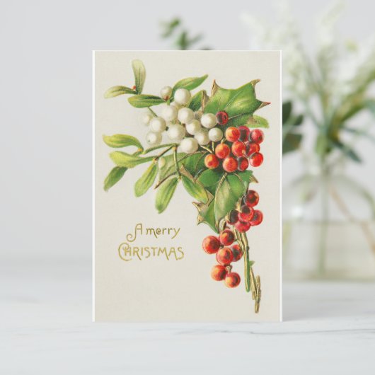 Invitation Un joyeux Noël (Debout devant)