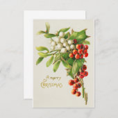 Invitation Un joyeux Noël (Devant / Derrière)