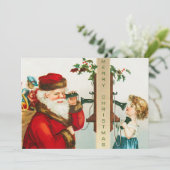 Invitation Un joyeux Noël par Ellen Clapsaddle (Debout devant)