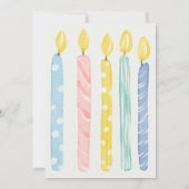 Invitation Un Joyeux Petit ! Anniversaire du poussin (Dos)