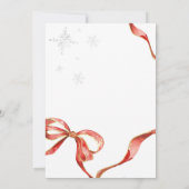 Invitation Un joyeux petit Baby shower de Noël (Dos)