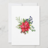 Invitation Un joyeux petit Baby shower de Noël (Dos)