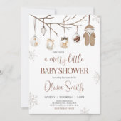 Invitation Un joyeux petit Baby shower de Noël d'hiver (Devant)