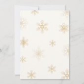 Invitation Un joyeux petit Baby shower Gold Bow (Dos)