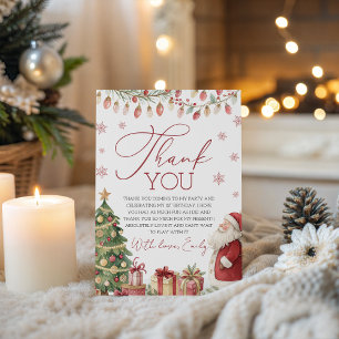 Invitation Un joyeux petit remerciement d'anniversaire