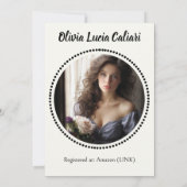 Invitation Un kaléidoscope de fête : rose (Dos)