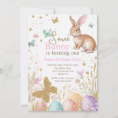 Invitation Un lapin de Pâques anniversaire de Pâques (Devant)