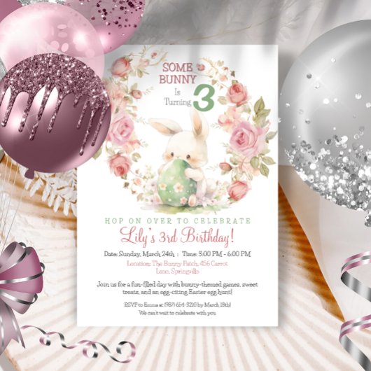 Invitation Un lapin devient un