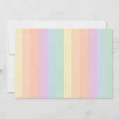 Invitation Un lapin devient un arc-en-ciel photo d'anniversai (Dos)