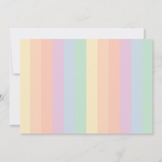 Invitation Un lapin devient un arc-en-ciel photo d'anniversai (Dos)