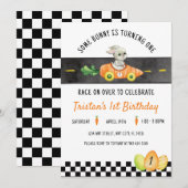 Invitation Un lapin en devient un, Race de lapin de Pâques (Devant / Derrière)