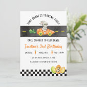 Invitation Un lapin est à trois ans, Race de lapin de Pâques (Debout devant)