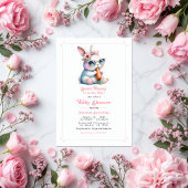 Invitation Un lapin est en chemin Baby shower
