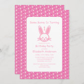 Invitation Un Lapin Est En Train D'En Devenir Un : Premier An (Devant / Derrière)