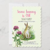 Invitation Un lapin est UN, le trèfle (Devant)