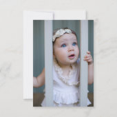 Invitation Un lapin est un pastel doux 1er anniversaire (Dos)