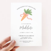 Invitation Un lapin est un simple 1er anniversaire moderne