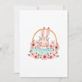 Invitation Un lapin est une invitation, un lapin, un parti, 1 (Dos)