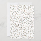 Invitation Un Lapin Fait le Premier Anniversaire d'une Fille (Dos)