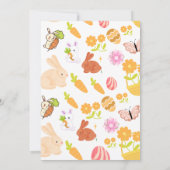 Invitation Un lapin qui tourne un lapin 1ère fête d'anniversa (Dos)