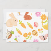 Invitation Un Lapin Tourne Un Lapin 1Er Anniversaire Fête (Dos)