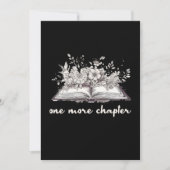 Invitation Un Livre De Chapitre De Plus Avec Fleurs (Devant)